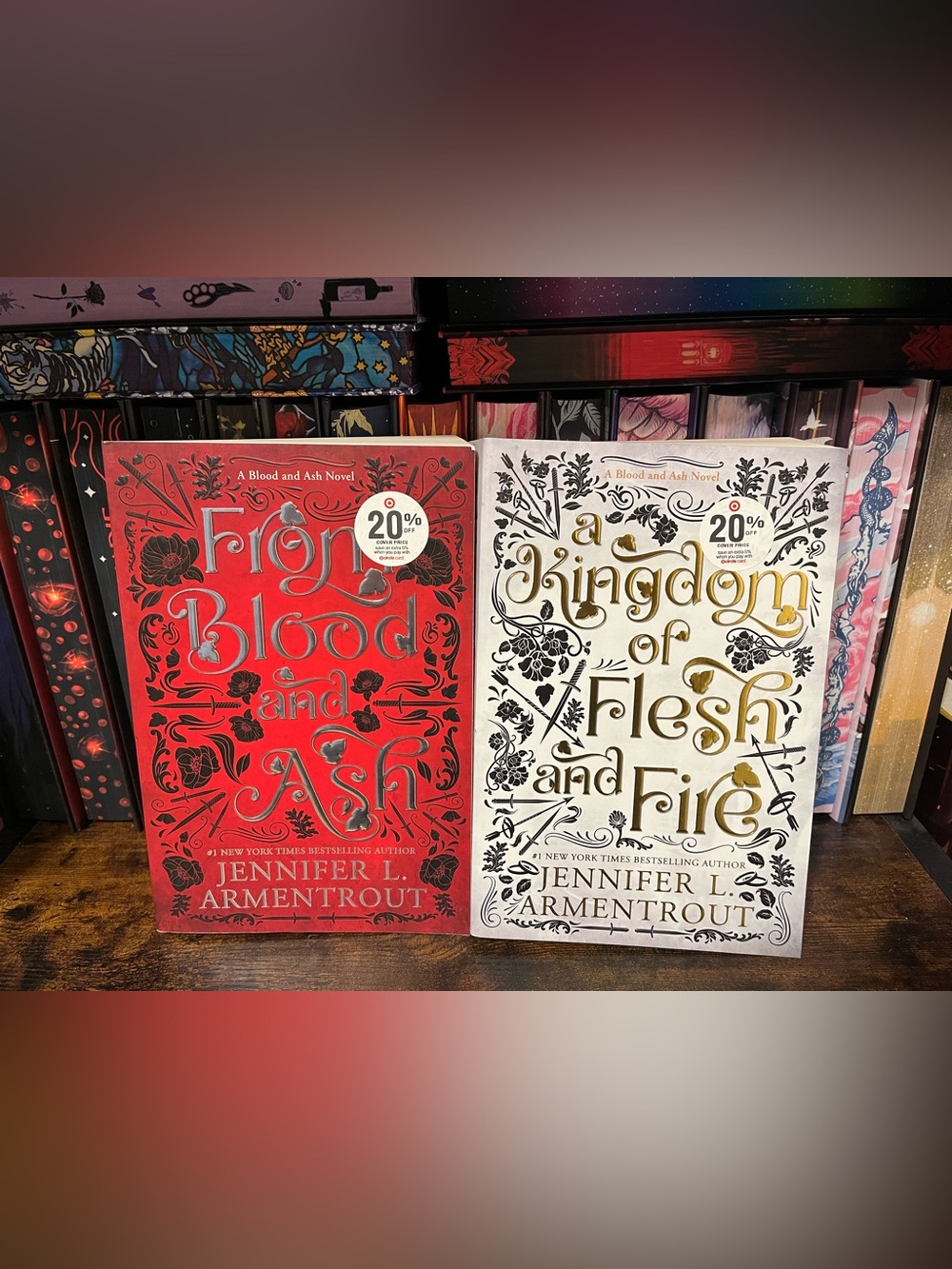 From Blood & Ash & Kingdom of Flesh & Fire OOP Paperbacks Jennifer L. Armentrout